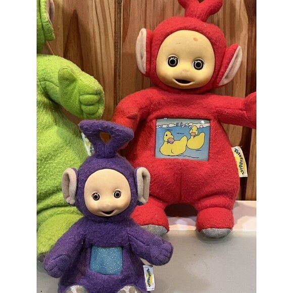 VINTAGE Teletubbies Plush - Set of 3 - Tinky Winky Po Dipsy - Playskool Hasbro - Picture 2 of 10
